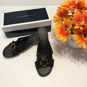 Karen Scott Women’s Black Sandals